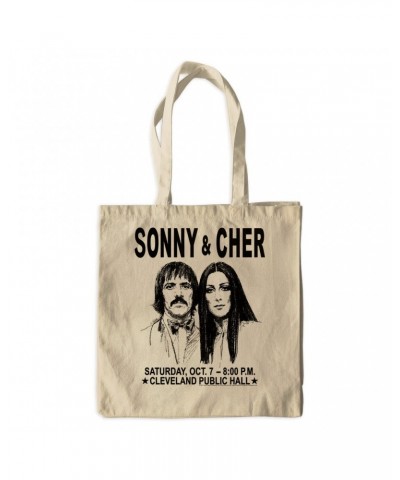 Sonny & Cher Canvas Tote Bag | Cleaveland Hall Concert Poster Bag $9.02 Bags